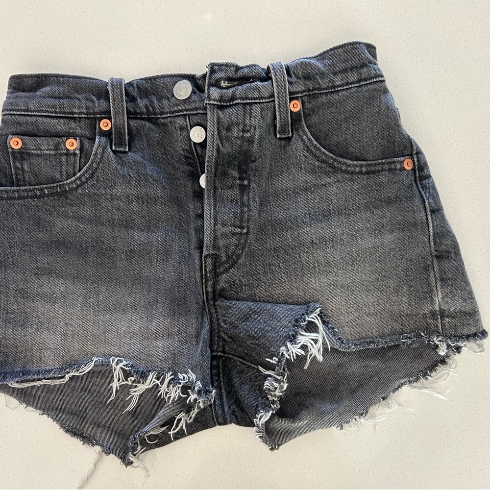 Levi's Dark Gray Jean Shorts size 23